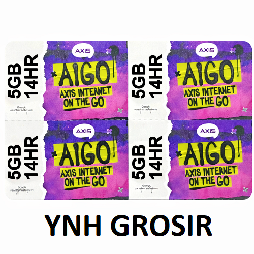 Voucher Axis 5GB + LOKAL 14HR